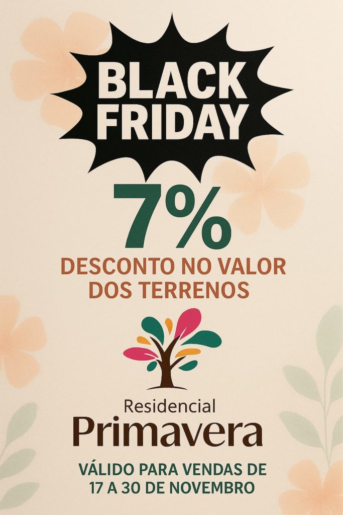 black november Residencial Primavera | Loteamento fechado integrado a natureza
